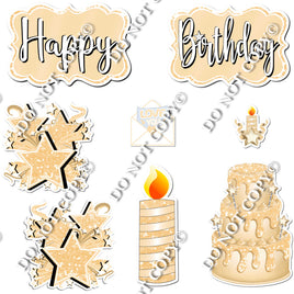 8 pc Quick Sets #1 - Flat Champagne - Flair-hbd0573