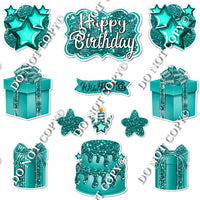 12 pc Quick Sets #2 - Sparkle Teal