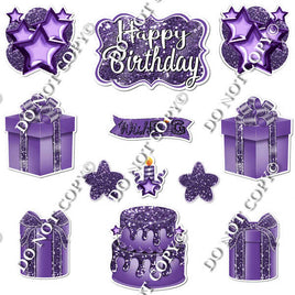 12 pc Quick Sets #2 - Sparkle Purple Flair-hbd0663