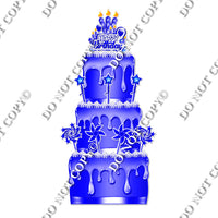 18 pc Flat Blue Split Cake Set Flair-hbd0740