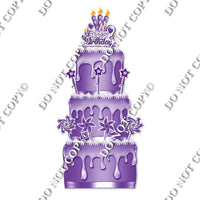 18 pc Flat Purple Split Cake Set Flair-hbd0753