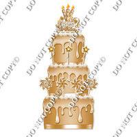 18 pc Flat Gold Split Cake Set Flair-hbd0758