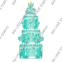 18 pc Flat Mint Split Cake Set Flair-hbd0759