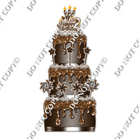 18 pc Sparkle Chocolate Split Cake Set Flair-hbd0764