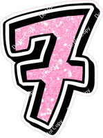 GR 12" Individuals - Baby Pink Sparkle