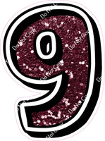 GR 30" Individuals - Burgundy Sparkle