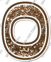23.5" Greek Individual Chocolate Sparkle - Alphabet Pieces