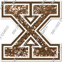 18" Greek Individual Chocolate Sparkle - Alphabet Pieces