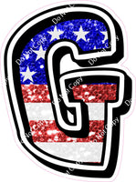 GR 12" Individuals - Flag Sparkle