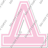 23.5" Greek Individual Flat Baby Pink - Alphabet Pieces