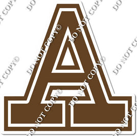 18" Greek Individual Flat Chocolate - Alphabet Pieces