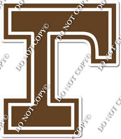 18" Greek Individual Flat Chocolate - Alphabet Pieces