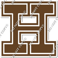 23.5" Greek Individual Flat Chocolate - Alphabet Pieces