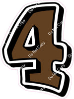 GR 12" Individuals - Flat Chocolate