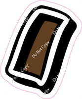 GR 18" Individuals - Flat Chocolate