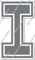 23.5" Greek Individual Flat Dark Grey - Alphabet Pieces