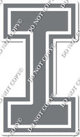 18" Greek Individual Flat Dark Grey - Alphabet Pieces