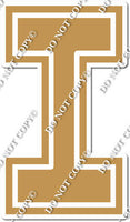 23.5" Greek Individual Flat Gold - Alphabet Pieces