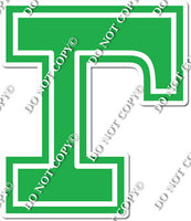 23.5" Greek Individual Flat Green - Alphabet Pieces