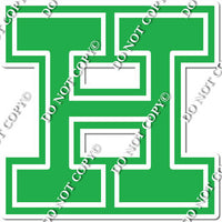 23.5" Greek Individual Flat Green - Alphabet Pieces