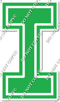 18" Greek Individual Flat Green - Alphabet Pieces