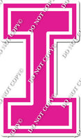 23.5" Greek Individual Flat Hot Pink - Alphabet Pieces