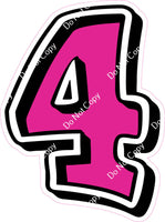 GR 23.5" Individuals - Flat Hot Pink