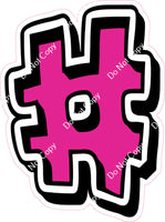 GR 23.5" Individuals - Flat Hot Pink