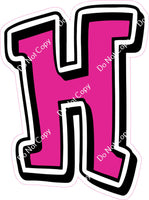 GR 23.5" Individuals - Flat Hot Pink