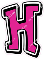 GR 12" Individuals - Flat Hot Pink