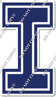 18" Greek Individual Flat Navy Blue - Alphabet Pieces