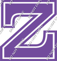23.5" Greek Individual Flat Purple - Alphabet Pieces