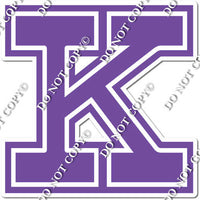 23.5" Greek Individual Flat Purple - Alphabet Pieces