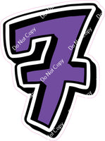 GR 23.5" Individuals - Flat Purple