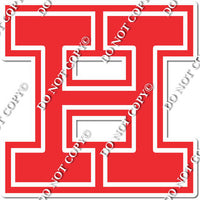 23.5" Greek Individual Flat Red - Alphabet Pieces