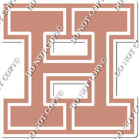 23.5" Greek Individual Flat Rose Gold - Alphabet Pieces