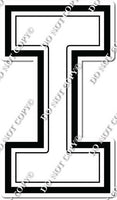 23.5" Greek Individual Flat White - Alphabet Pieces