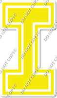 23.5" Greek Individual Flat Yellow - Alphabet Pieces
