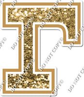 18" Greek Individual Gold Sparkle - Alphabet Pieces