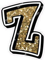 GR 12" Individuals - Gold Sparkle