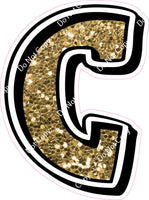 GR 12" Individuals - Gold Sparkle