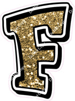 GR 12" Individuals - Gold Sparkle