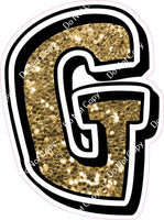 GR 12" Individuals - Gold Sparkle