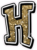 GR 12" Individuals - Gold Sparkle