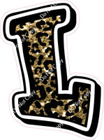 GR 18" Individuals - Gold Leopard Sparkle