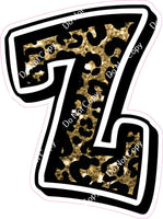 GR 12" Individuals - Gold Leopard Sparkle