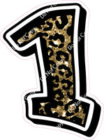 GR 12" Individuals - Gold Leopard Sparkle