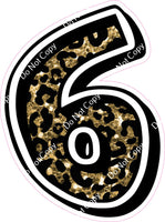 GR 30" Individuals - Gold Leopard Sparkle