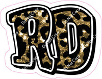 GR 12" Individuals - Gold Leopard Sparkle