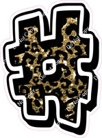 GR 12" Individuals - Gold Leopard Sparkle